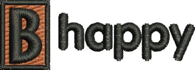 B-happy Blk Let