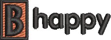 B-happy Blk Let